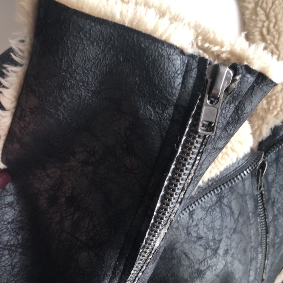Velvet by Graham & Spencer Faux Fur lined & Faux Suede Aviator Jacket EUC Sz. XL - Picture 8 of 8
